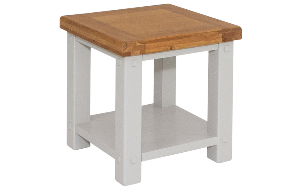 Oak deals lamp table