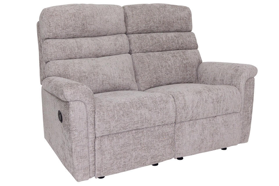 Grey fabric 2 online seater recliner sofa