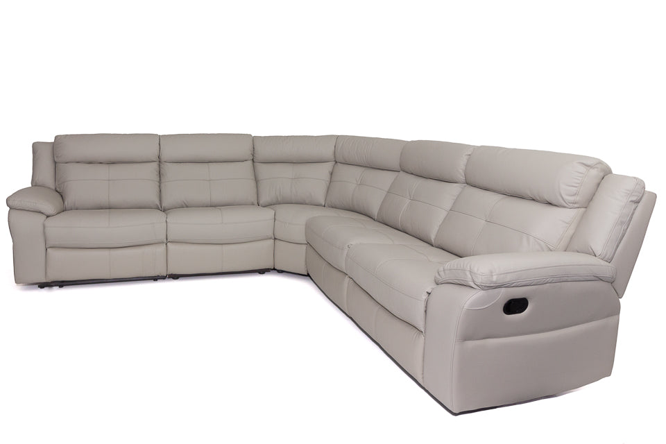 Dfs leather discount corner sofa recliner