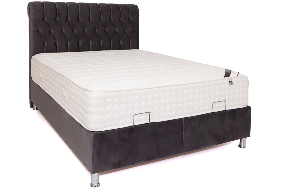 Grey small double bed deals with mattress