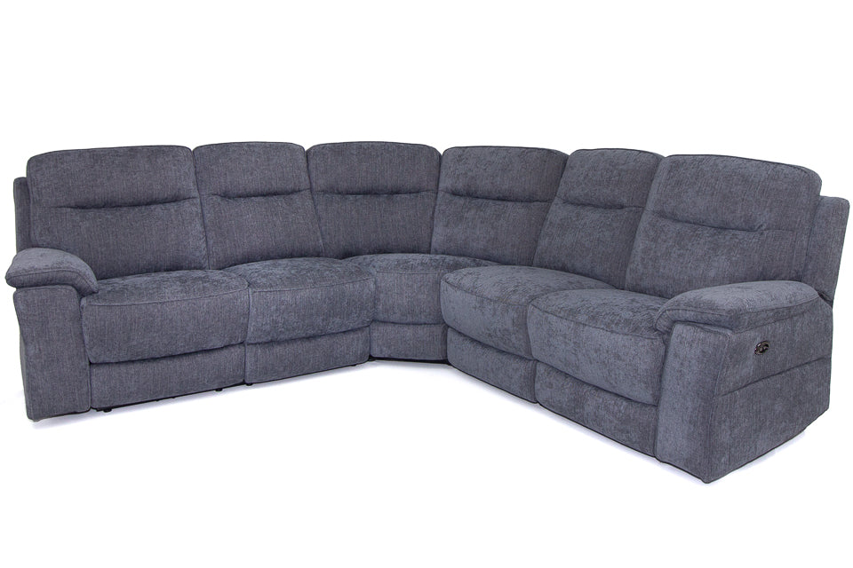 Fabric recliner corner online sofa