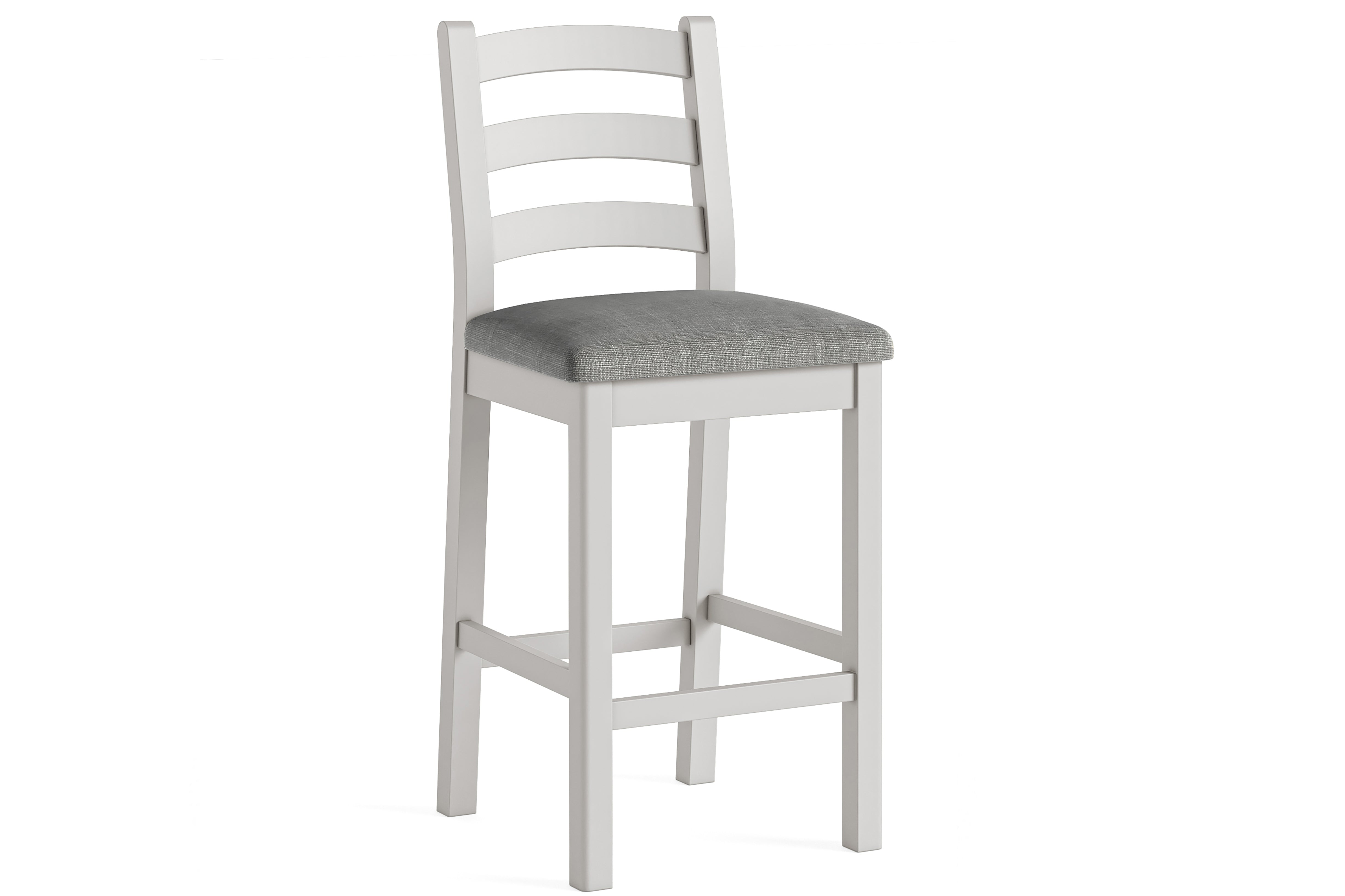 Kilronan Grey And Oak Bar Stool With Grey Seat Craughwell Furniture Carpets Ltd
