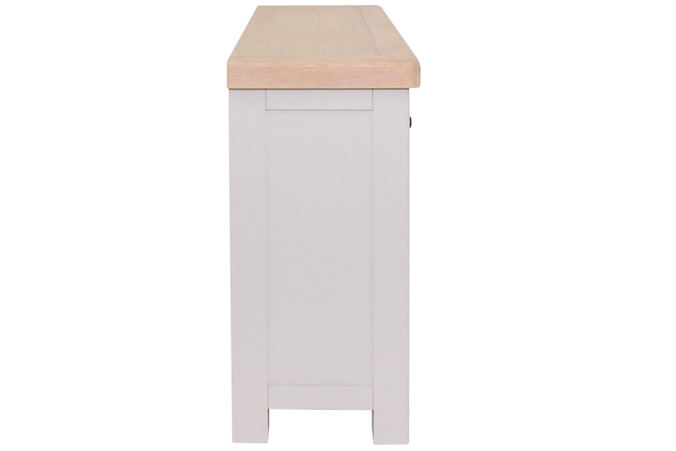 Kilronan - Taupe And Oak 3 Over 4 Wide Chest Of Drawers