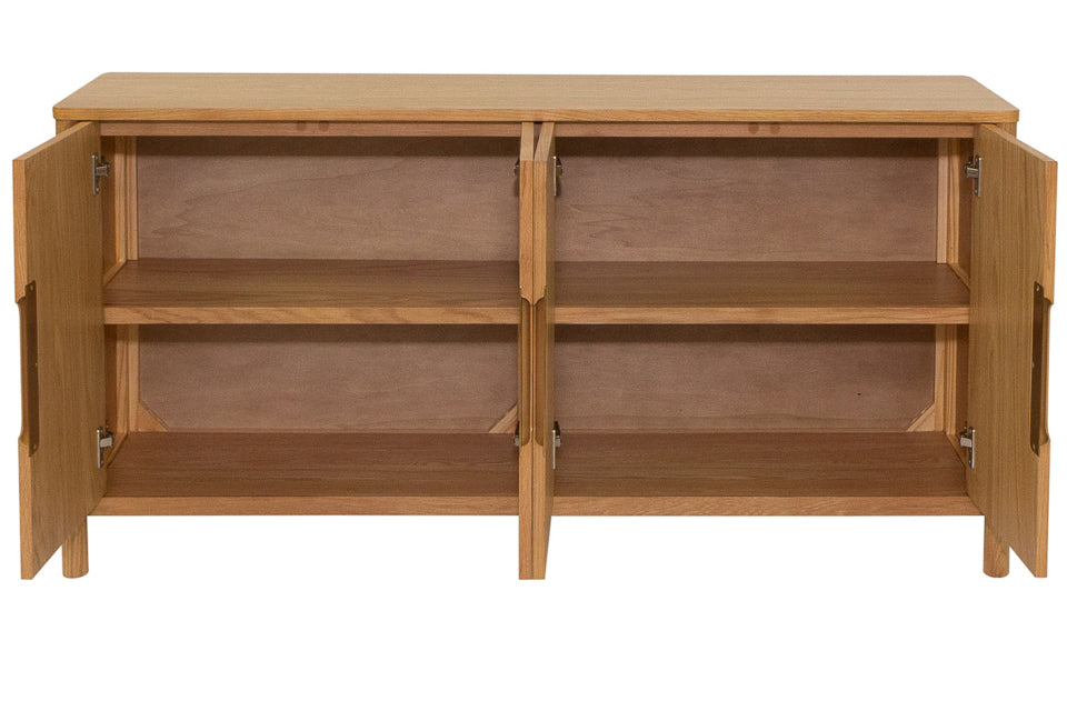 Penny - Oak Large 4 Door Sideboard