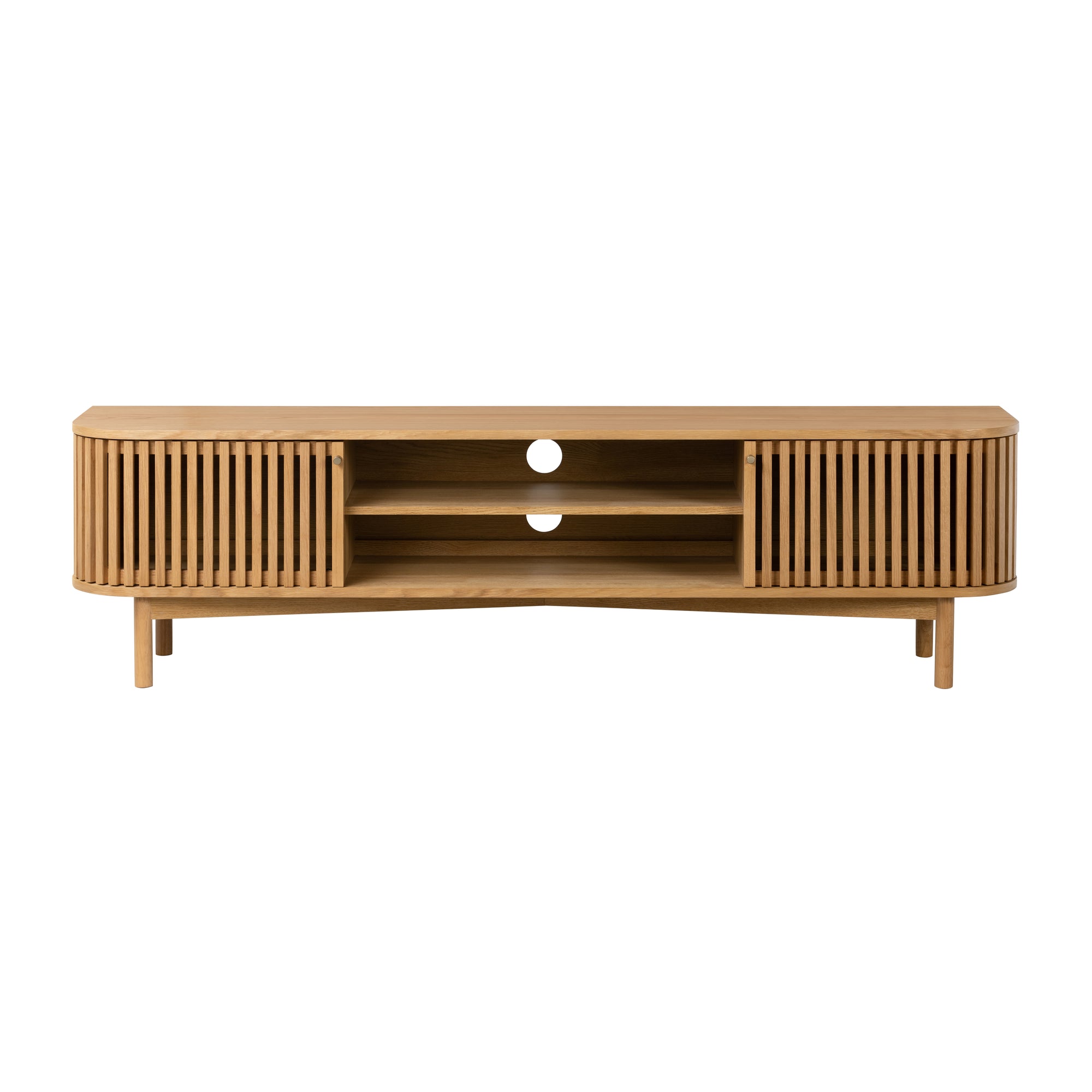 Carna - Oak Large Tv Entertainment Unit 180Cm