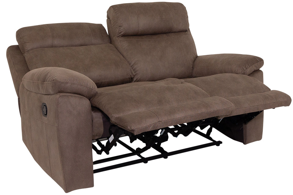 Jasmine - Taupe Fabric 2 Seater Recliner Sofa