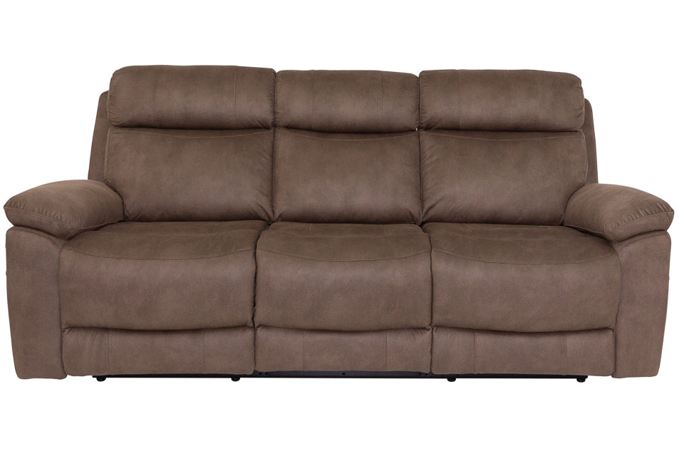 Jasmine - Taupe Fabric 3 Seater Recliner Sofa