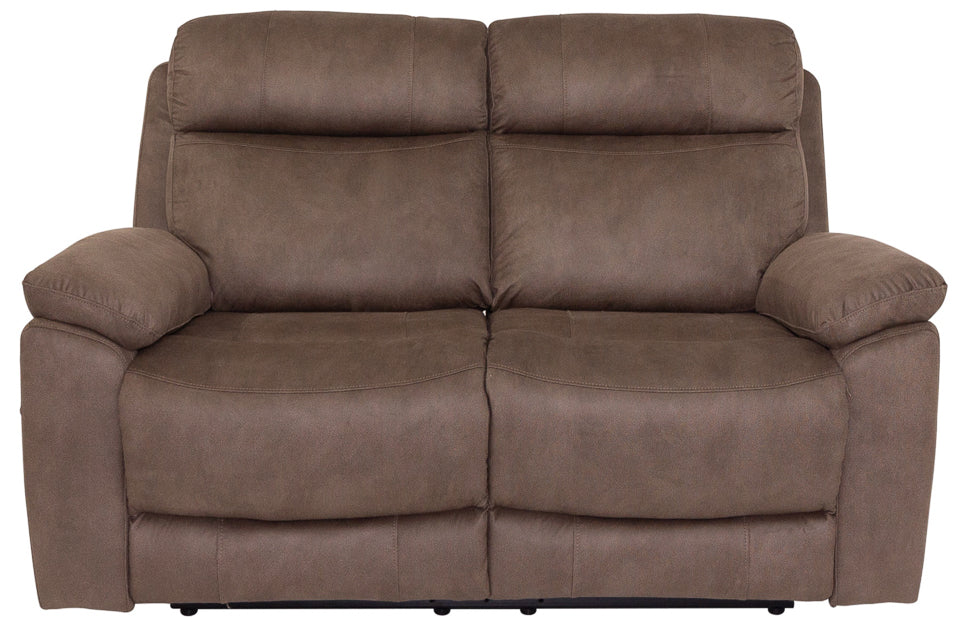 Jasmine - Taupe Fabric 2 Seater Recliner Sofa