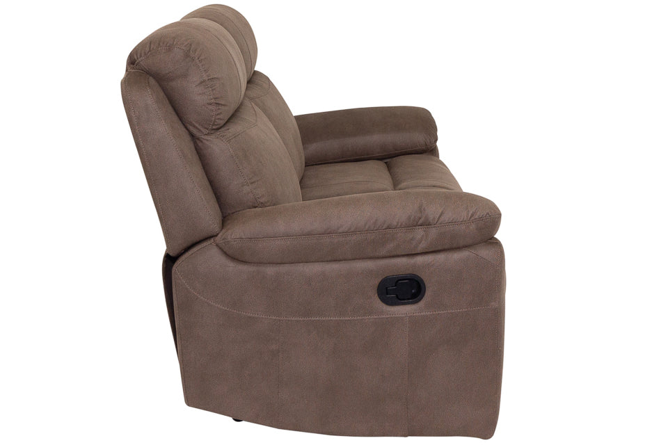 Jasmine - Taupe Fabric 2 Seater Recliner Sofa