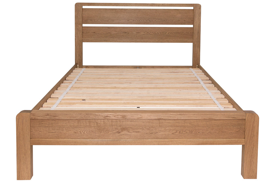 Jersey - Oak 4Ft6In Double Bed Frame