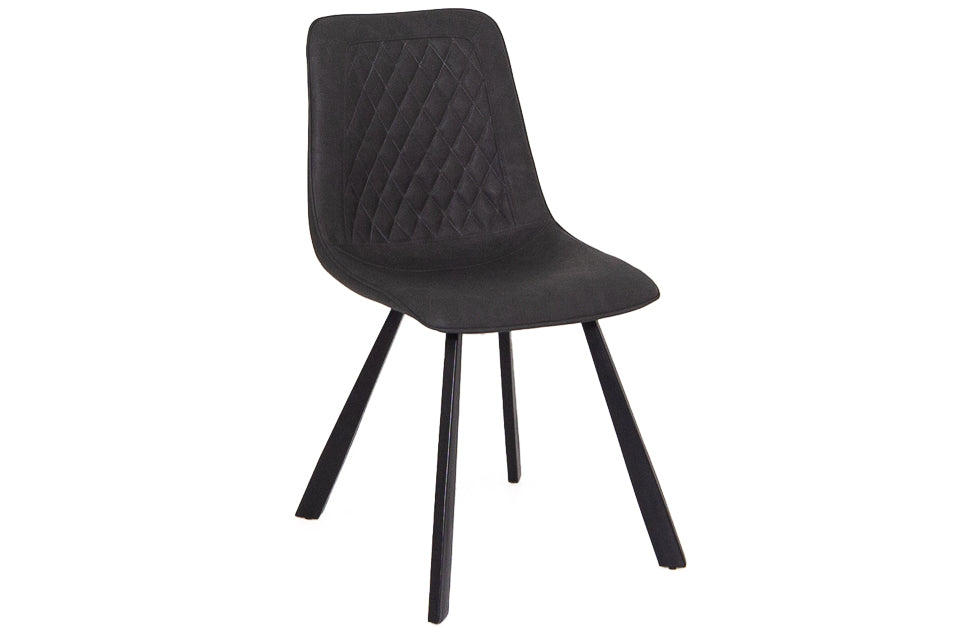 Grey leatherette deals dining chairs